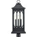 Mallorey 3 Light 29 inch Powder Coated Black Outdoor Post Lantern